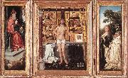 WEYDEN, Goossen van der Triptych of Abbot Antonius Tsgrooten oil painting artist